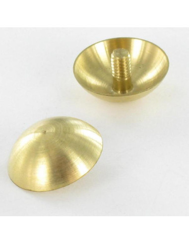 1 x Cache tête ROND. Laiton Diamètre 15 Tige...