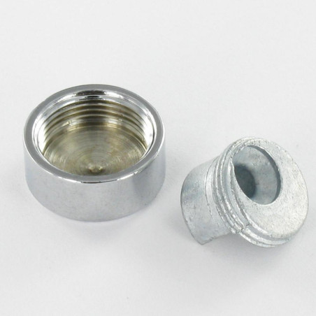 1 x Patte Laiton chrome +EMBASE Zamack Pour Miroir 18