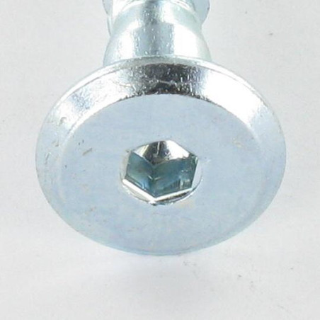 1 x Vis d'assemblage confirmat Tête ronde large Hexagonal creux 7X70 Acier zingué