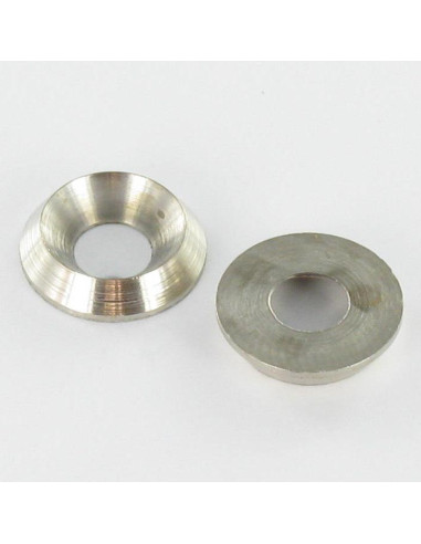 1 x CUVETTE Vis PLEIN M5 Laiton nickelé