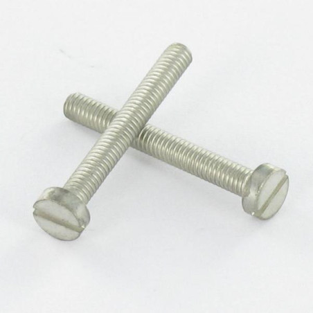 1 x Vis métaux Laiton duclanisé Tête cylindrique large TCL Fendue M4X4