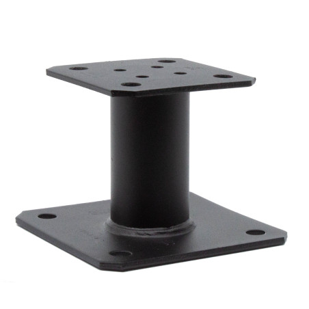 1 x Pied de poteau fixe SIMPSON Strong Tie 130X130 RAL9005 noir foncé