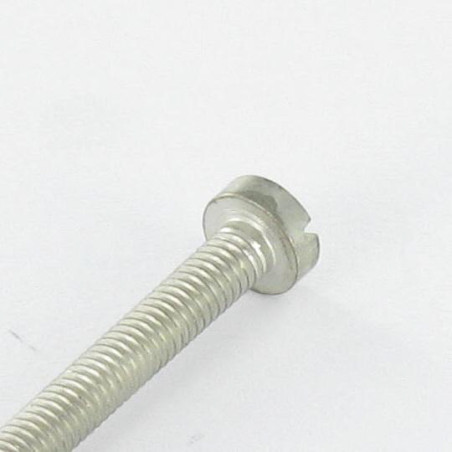 1 x Vis métaux Laiton nickelé Tête cylindrique large TCL Fendue M6X30 10 MICR