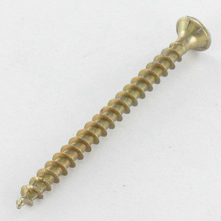 1 x Vis Spax Tête fraisée Pozi N°2 3.5X16 Diamètre de tête: 7 Filetage total YELLOX