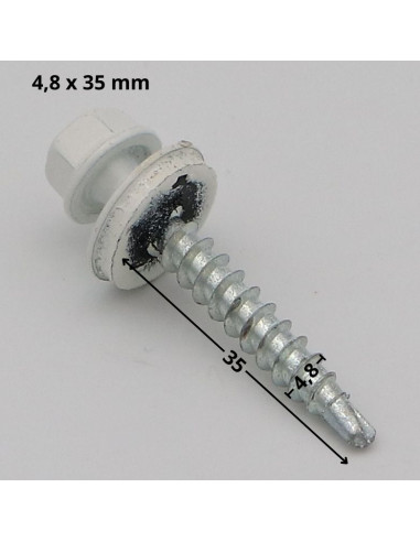1 x Vis autoperceuse Tête hexagonale TH 4.8X35...