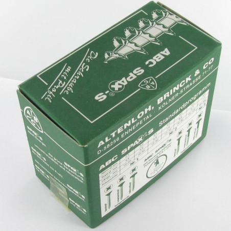 1 x Vis Spax Tête fraisée Pozi N°2 3.5X40 Diamètre de tête: 7 Filetage total WIROX