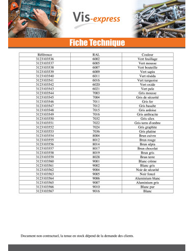 1 x Vis autoperceuse Tête hexagonale TH 4.8X35...