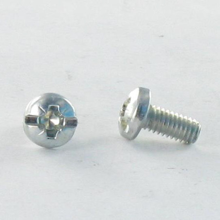 1 x Vis métaux Tête cylindrique large TCL POZI et fendu M3.5X7.5 A/CHANF Acier zingué