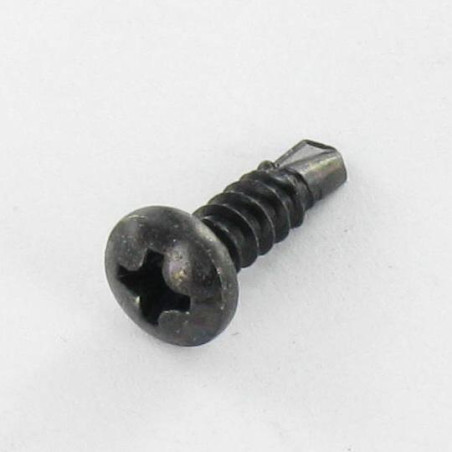 1 x Vis autoperceuse Tête cylindrique bombée TCB Phillips 4.2X19 Filet tôle Acier zingué noir