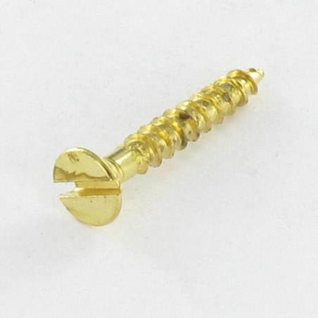 1 x VBA Vis bois agglo Tête fraisée Fendue 3X17 Acier laitonne microvis