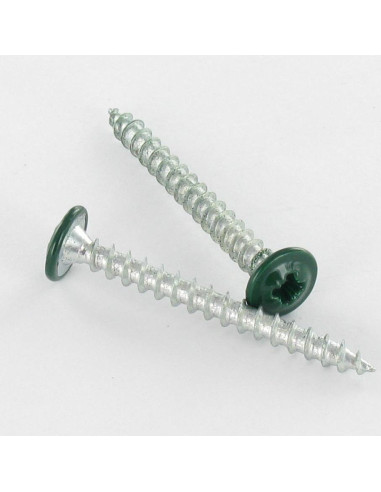 1 x VBA3 Poelier Pozi 4X40 Acier zingué RAL6005...
