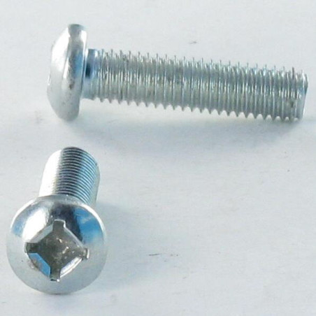 1 x Vis métaux Tête cylindrique TC M5X20 Carré phillips QP2 Acier zingué