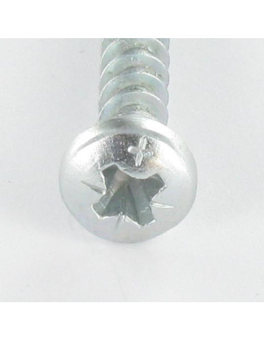 1 x VBA3 Tête ronde TR Pozi 5X17 Acier zingué