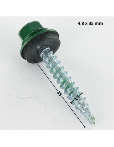 1 x Vis autoperceuse Tête hexagonale TH 4.8X35...