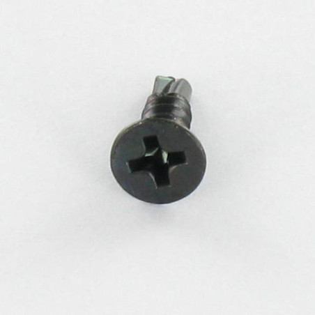 1 x Vis autoperceuse Tête fraisée Phillips 3.5X13 Filet tôle Acier zingué noir