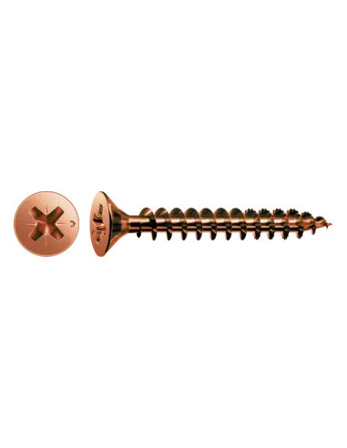 1 x Vis Spax Tête fraisée Pozi N°1 3X35...