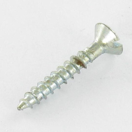 1 x VBA Vis bois agglo Tête fraisée Fendue 4X45 Acier zingué