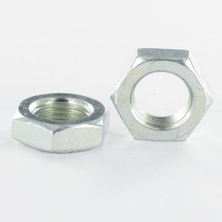 1 x Ecrou hexagonal bas hm/contre Ecrou M22 Pas fin Pas de 150 Acier zingué