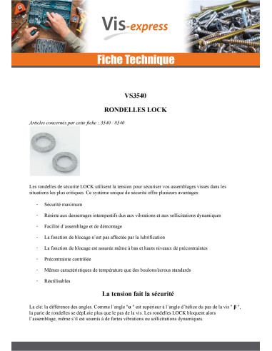 1 x Rondelle NORD-LOCK ® M6 Inox A4