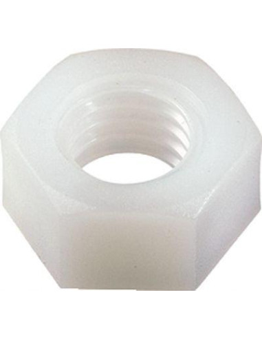 1 x Ecrou nylon naturel Hexagonal HU M2.5