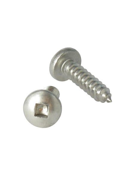 1 x Vis tôle Tête cylindrique TC Carré 4.8X120 Empreinte carré 2 Inox A2