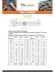 Goupille Fendue Acier zingué 3.2X32 2