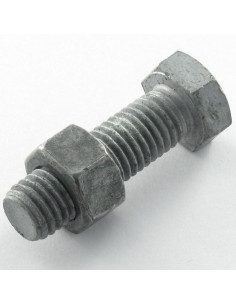 Boulon (vendu avec Ecrou) Tête hexagonale TH M20X45...