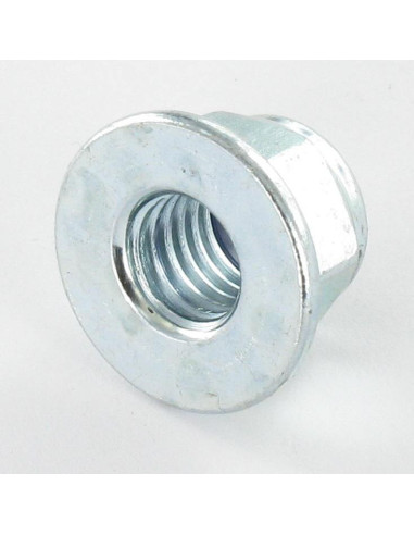 1 x Ecrou frein Embase lisse M6 Acier zingué
