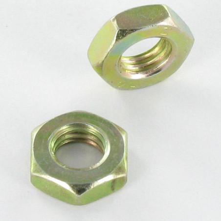 1 x Ecrou hexagonal bas hm/contre Ecrou M18 Pas fin Pas de 150 Bichromaté