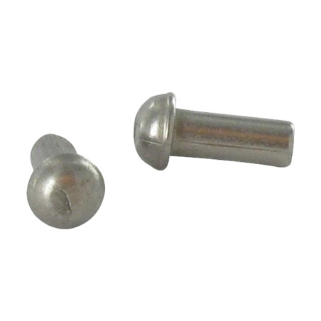 1 x Rivet à frapper Tête ronde TR Inox A2 5X20