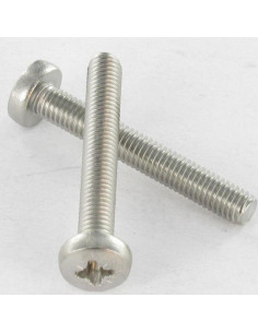 Vis métaux tête cylindrique bombée large Pozi N°3 M6X60... 2
