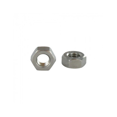 1 x Ecrou hexagonale 7/16 UNC ou equivalent BSW pas anglais WHITWORTH Inox A2