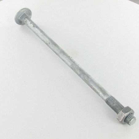 1 x Boulon (vendu avec Ecrou) TRCC JAPY tête ronde collet carré M10X200 Filetage partiel Forte tenue à la corrosion