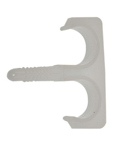 1 x Pontet CLIPS Double Pour Câble De 20 Nylon