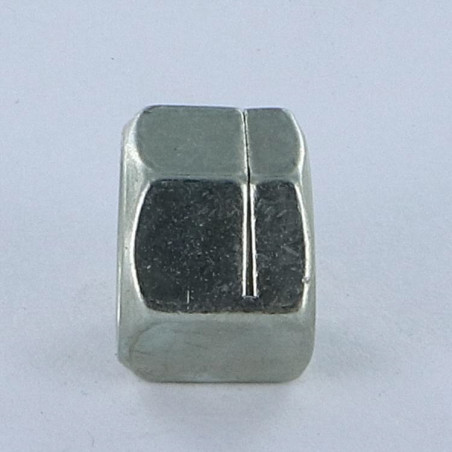 1 x Ecrou frein Fendue M10 H130 Classe 8 Acier zingué