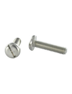Vis métaux Tête cylindrique large TCL Fendue M8X20 Inox A4