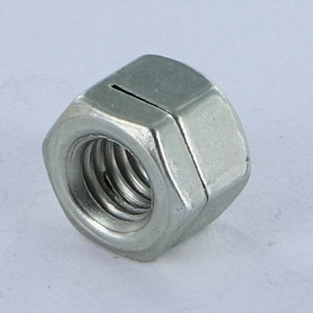 1 x Ecrou frein Fendue M14 H130 Classe 8 Acier zingué