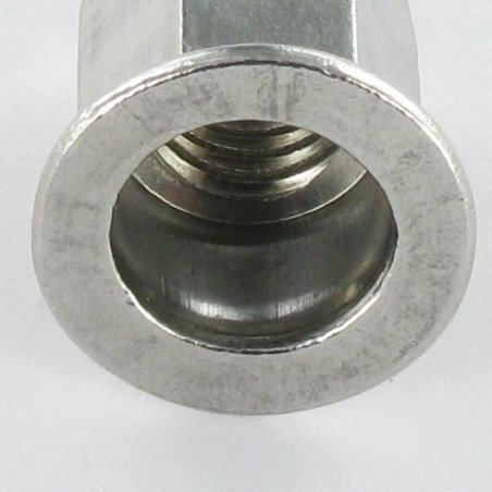 1 x Ecrou à sertir Inox Tête plate Hexagonal M8X18 INPTH 30