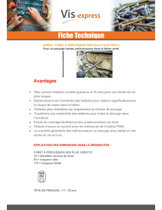 Foret à PERCUSSION SDS PLUS 25/200/250 2