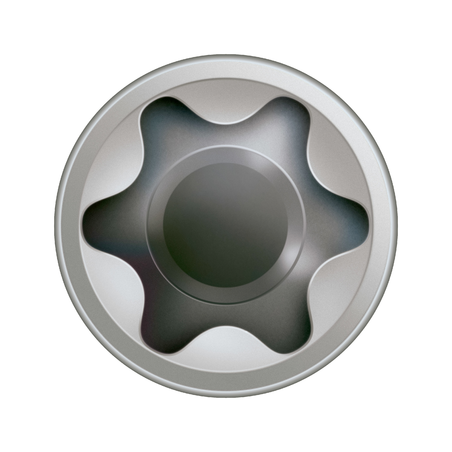 1 x Spax Vis terrasse Tête cylindrique TC TORX T25 5X80 Inox A2