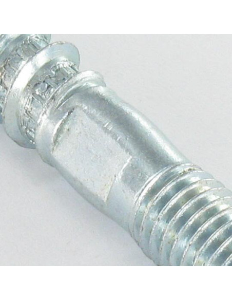 1 x Vis bois et Métaux 10X120 Classe 8.8 +MEPLAT Acier zingué