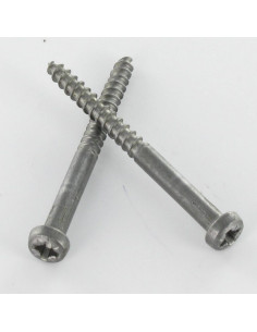 Vis bois Tête ronde TR Pozi N°2 5X16 Acier brut