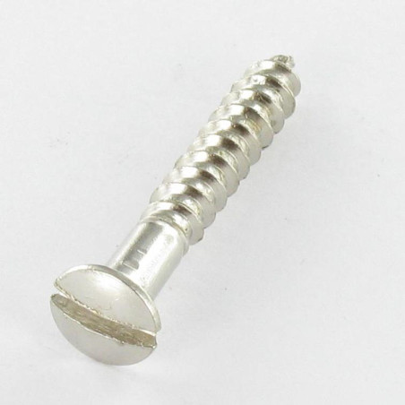 1 x Vis bois Tête fraisée bombée TFB Fendue 5X35 Acier chrome