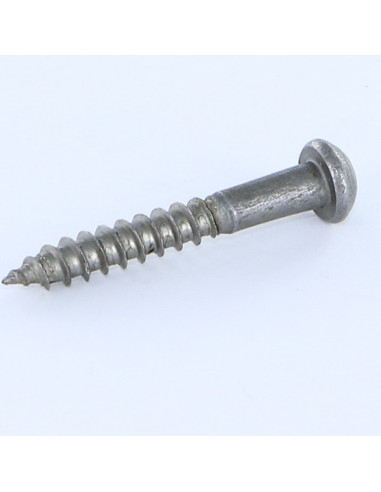 1 x Vis bois Tête ronde TR Fendue 5X35 Acier brut