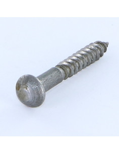 Vis bois Tête ronde TR Fendue 5X35 Acier brut 2