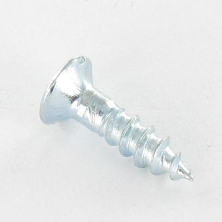 1 x Vis bois Tête fraisée bombée TFB Fendue 3.5X20 Acier zingué