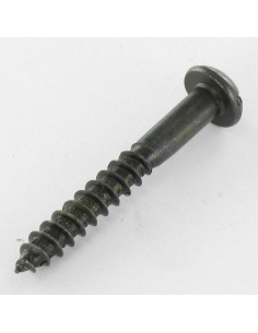 Vis bois Tête ronde TR Fendue 5X40 Acier zingué noir 2