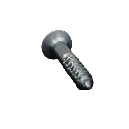 1 x Vis bois Tête fraisée bombée TFB Pozi N°2 4X30 Acier zingué RAL9016 blanc signalisation