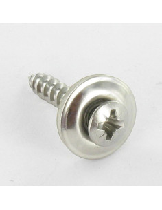 Vis faitage Tête fraisée bombée TFB Pozi Inox A2 Rondelle...