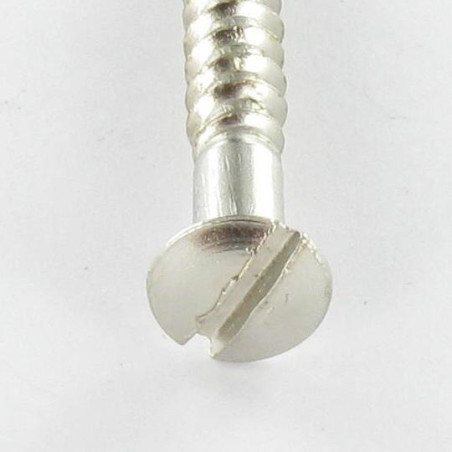 1 x Vis bois Tête fraisée bombée TFB Fendue 4X35 Acier chrome